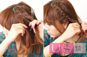 齐刘海梨花头的新扎法 甜美少女适合的蜈蚣辫编发DIY 齐刘海梨花头的新扎法 甜美少女适合的蜈蚣辫编发DIY