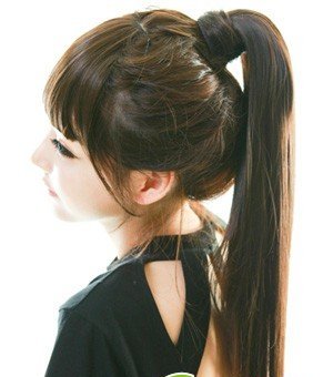 齐刘海直发发型扎法+齐刘海直发怎么扎